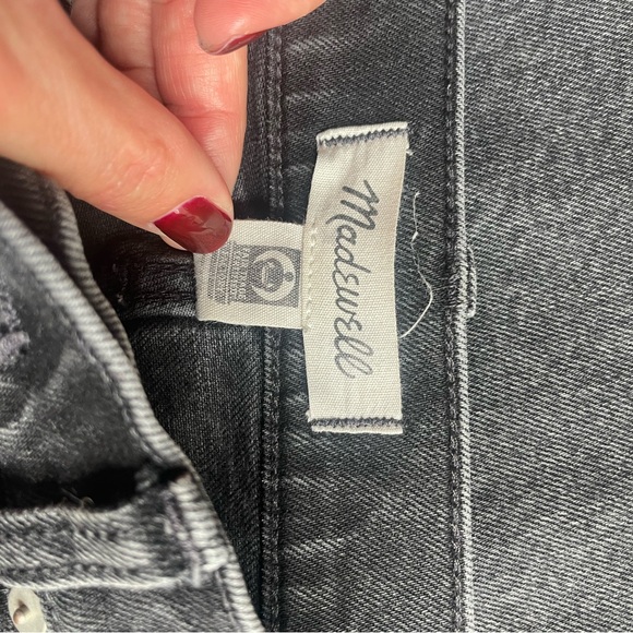 Madewell High Rise Slim Demi-Boot Jean in Hayward Wash EUC Size 27 - Picture 6 of 9